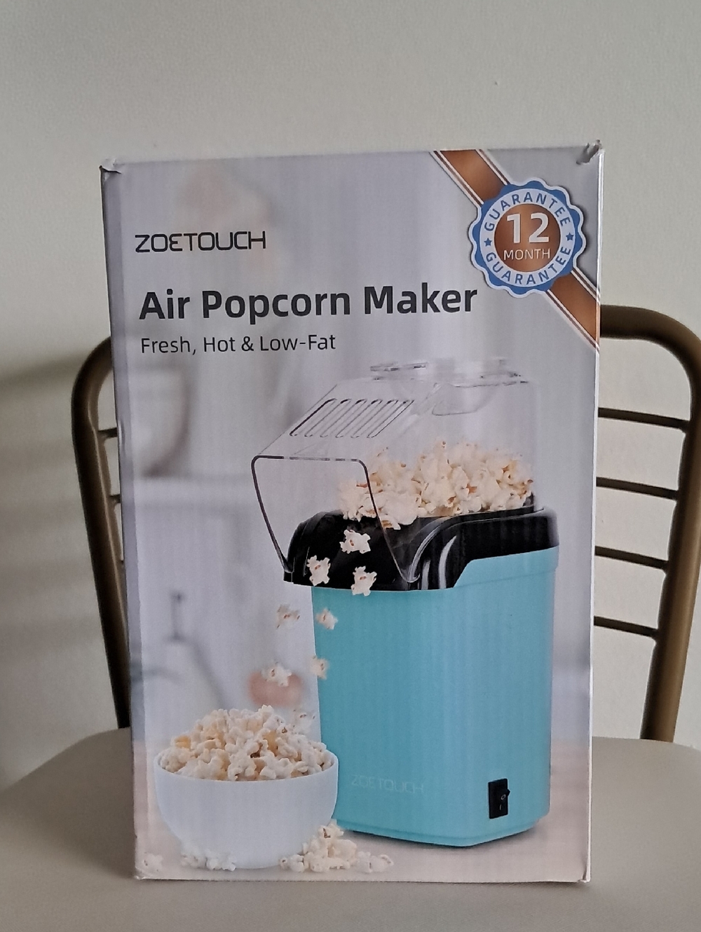 Blue Air Popcorn Maker - Hot, Low-Fat Popcorn
